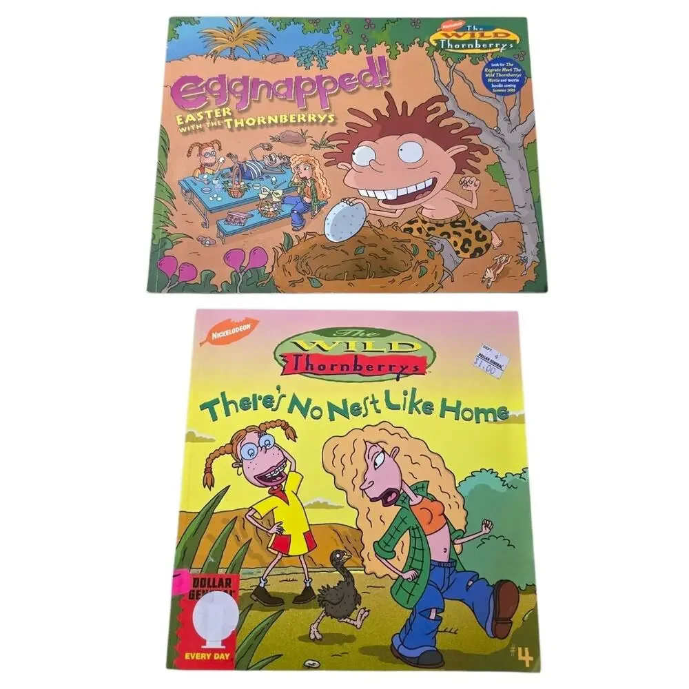VTG Nickelodeon Wild Thornberrys Book Bundle Klasky Ksupo 2003 Y2K